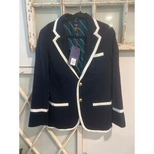 NWT Rowing Blazers & Target size small men’s navy blue and white blazer jacket